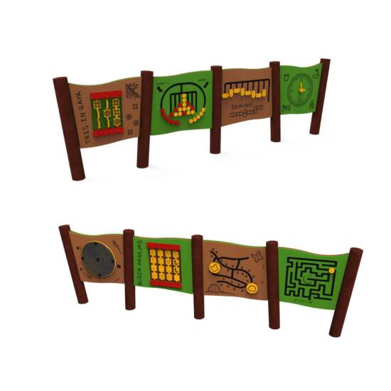 PANEL 8 JUEGOS (RELOJ, LABERINTO, 4 LINEA, 3 RAYA, DOMINO, PIEZAS, CARRERA, MEMORY)